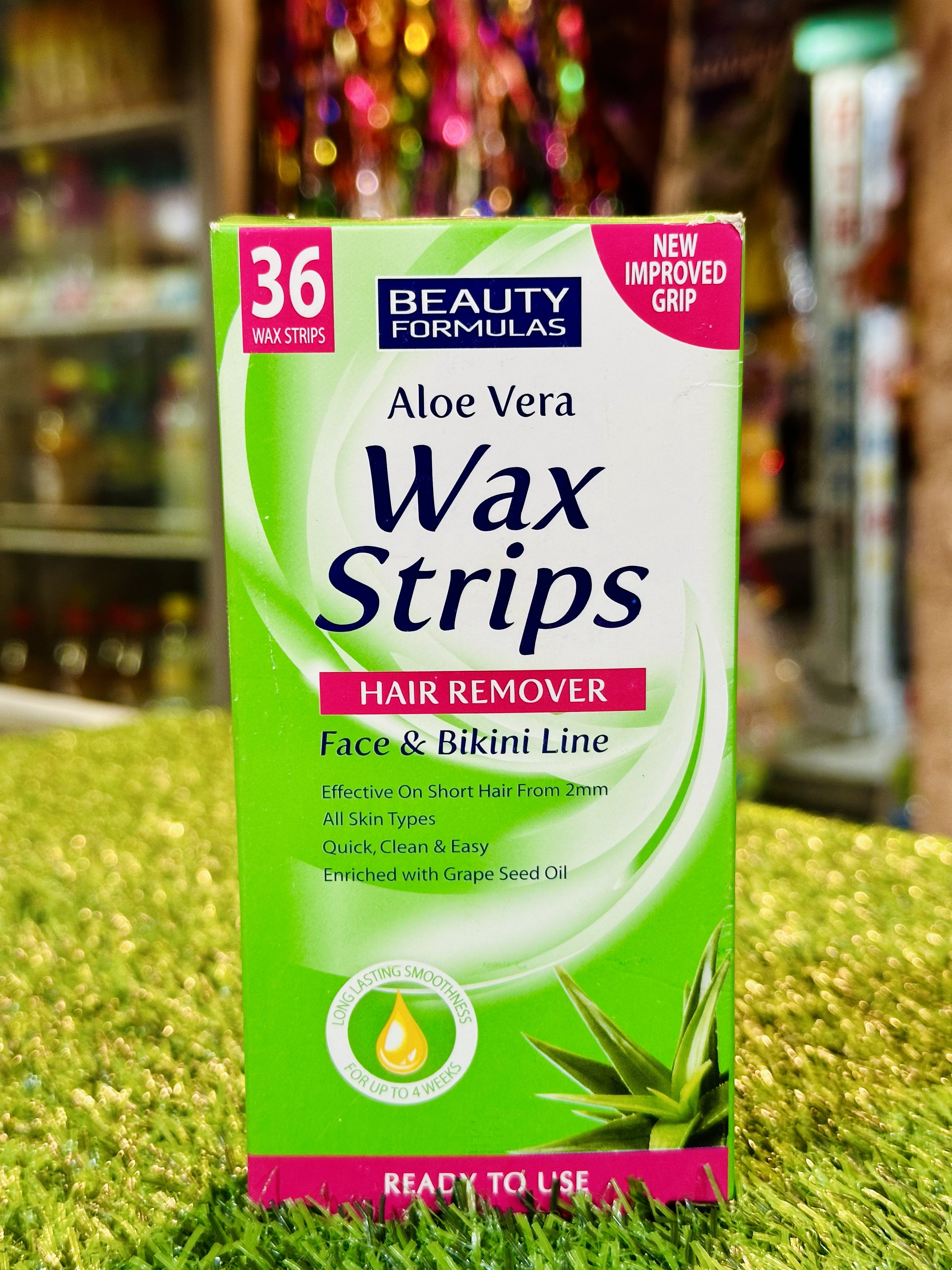 Beauty Formulas Aloe Vera Wax Strips Hair Remover 36 wax strips